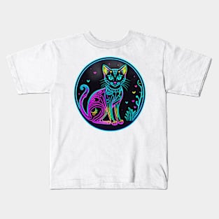 Holographic cat Kids T-Shirt